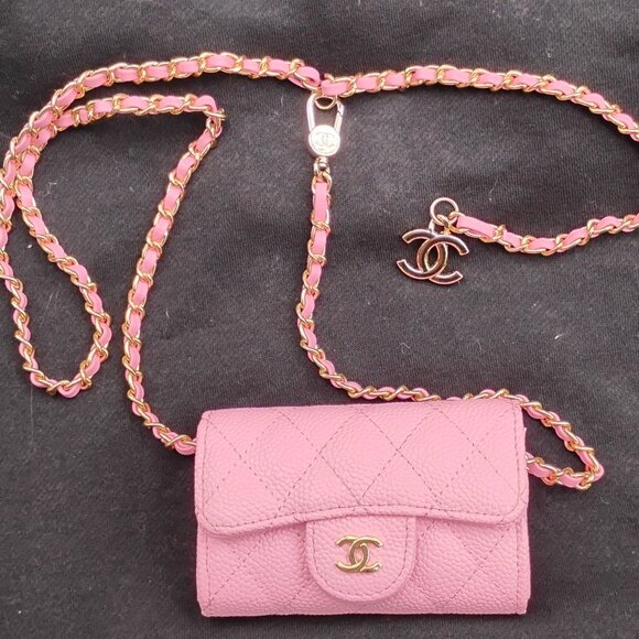 Chanel Classic Flap Chain Belt Bag Quilted Caviar Mini - Picture 2 of 5